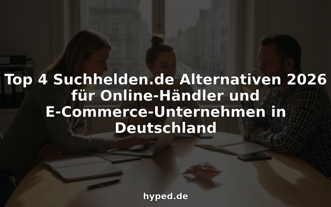 Top 4 Suchhelden.de Alternativen 2026 für Online-Händler und E-Commerce-Unternehmen in Deutschland